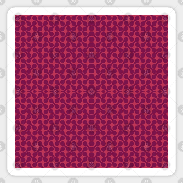 Viva magenta metal balls Pattern, Valentines Day pattern. Sticker by MarjanShop